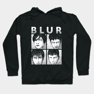 blur band vintage hand drawing illustration design Hoodie